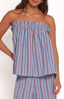Petal & Pup Zemira Stripe Strapless Top