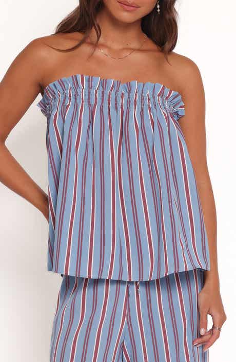 Petal & Pup Zemira Stripe Strapless Top