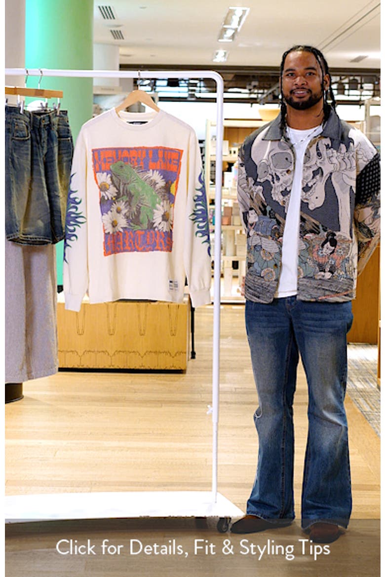 Iguana Oversize Cotton Graphic T-Shirt video
