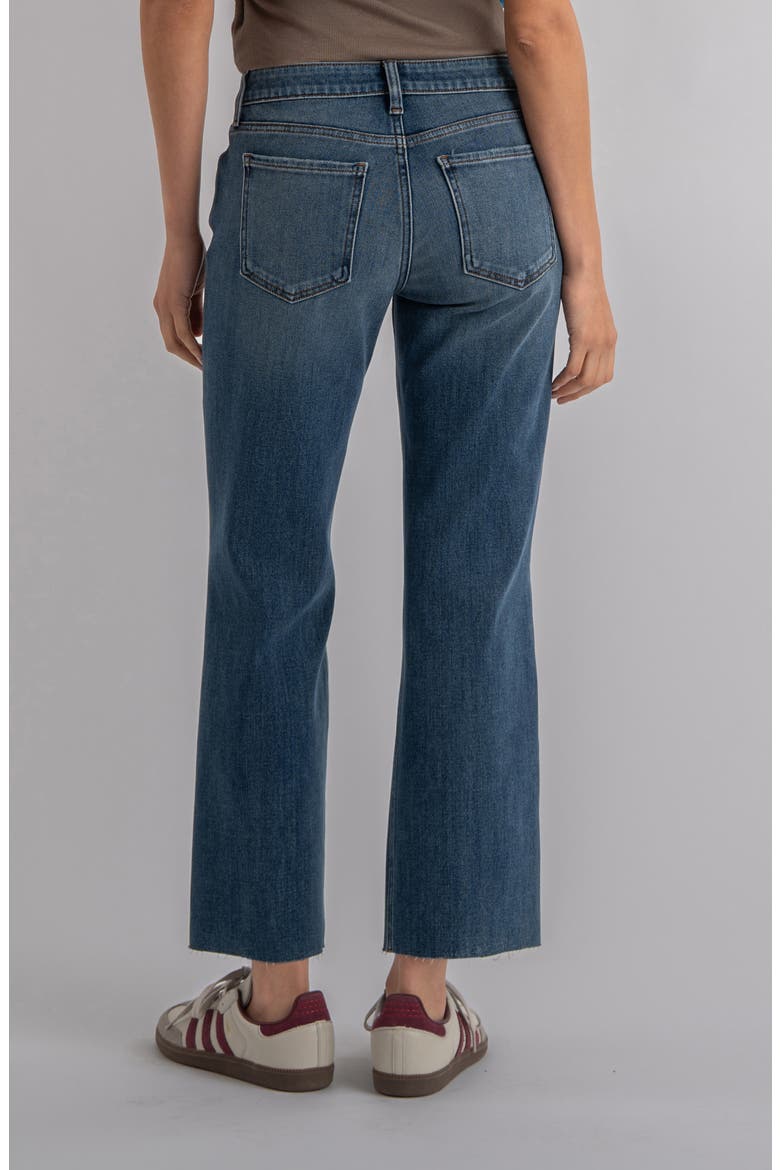 Kelsey Fab Ab Raw Hem Ankle Flare Jeans, Alternate, color, COMMAND