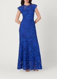 Shoshanna Midnight Garden Lace Raven Dress