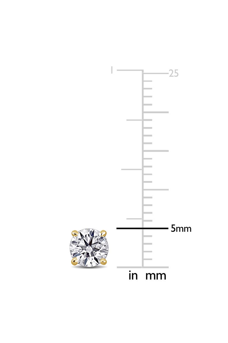 1 CTW Lab-Grown Diamond Stud Earrings 14k, Alternate, color, Yellow Gold