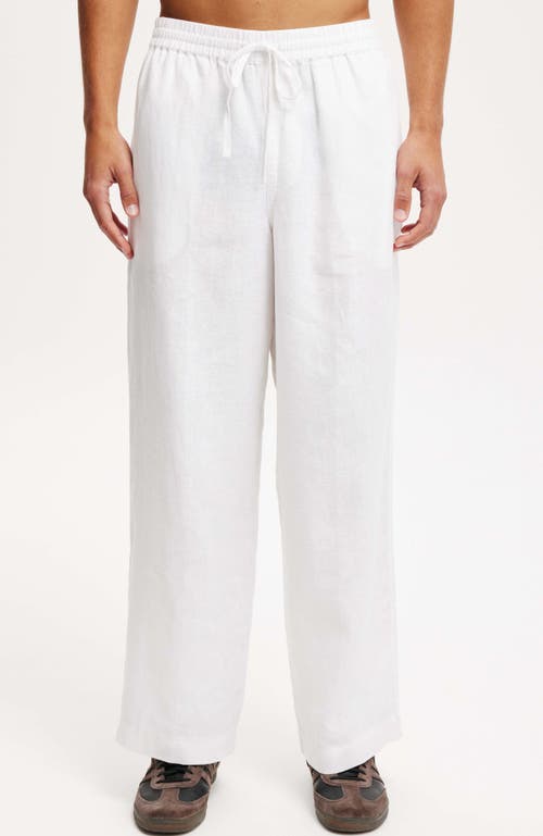 Shop Cotton On Super Baggy Linen Pant In White