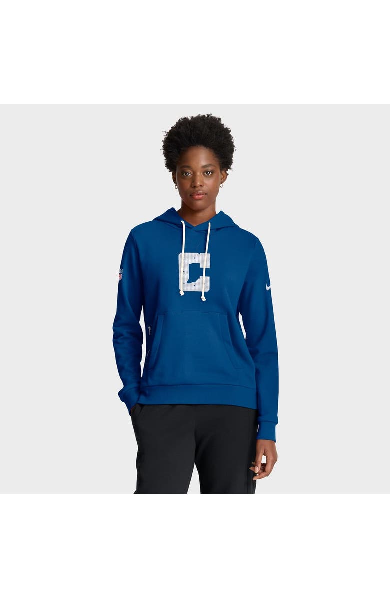 Nike Women's Nike Royal Indianapolis Colts Sideline Standard Issue Initial Home Dri-FIT Hoodie, Main, color, Royal