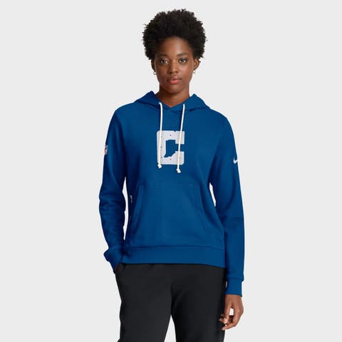 Women's Nike Royal Indianapolis Colts Sideline Standard Issue Initial Home Dri-FIT Hoodie