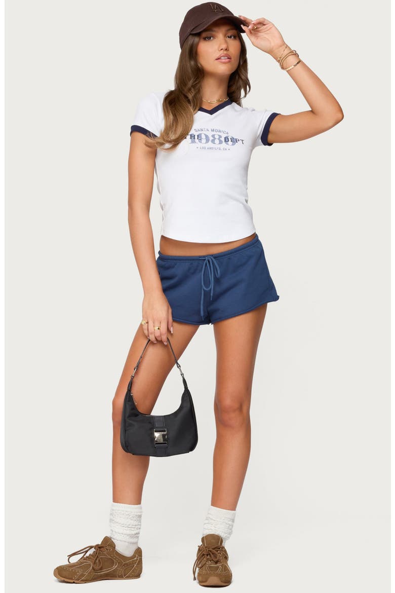 Santa Monica V-Neck T-Shirt, Alternate, color, WHITE