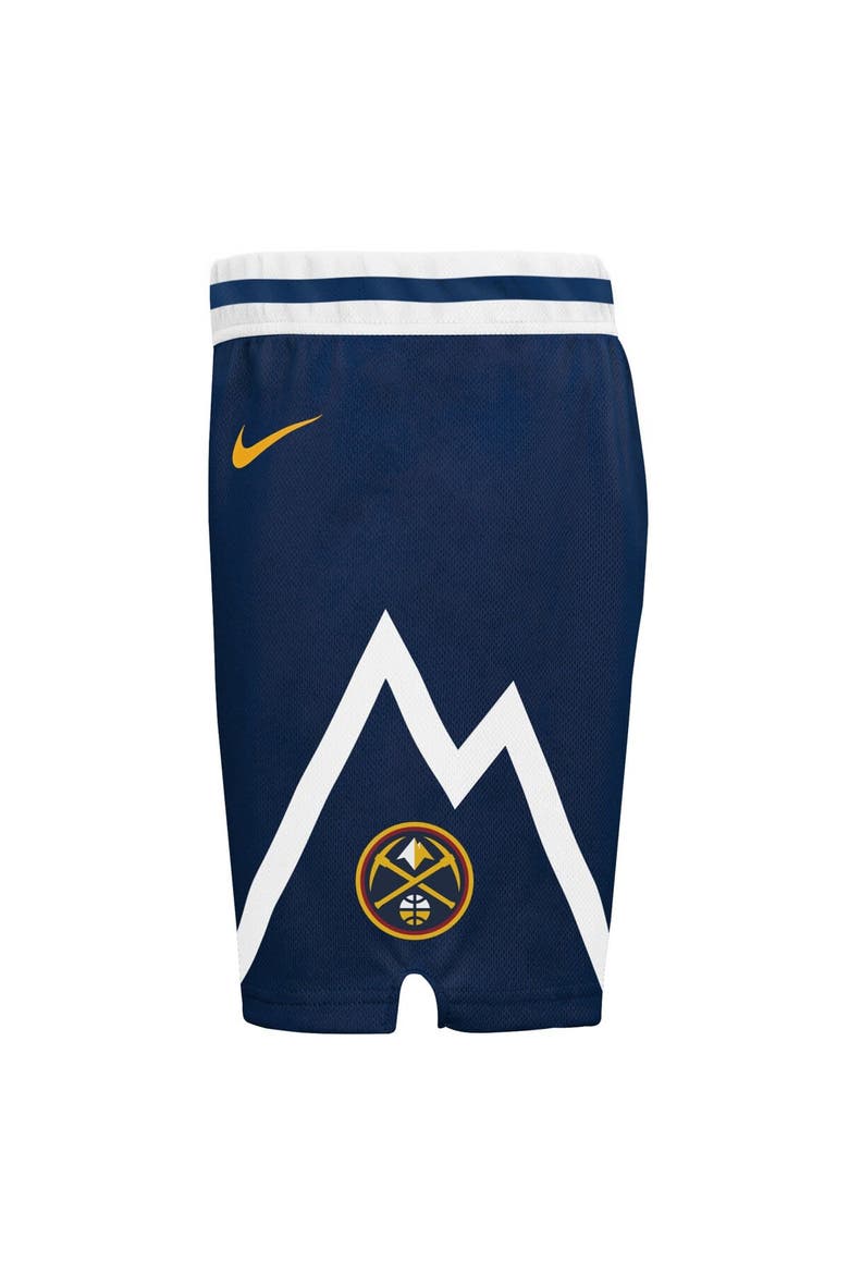 Preschool Nike Navy Denver Nuggets Icon Replica Shorts, Alternate, color, Navy