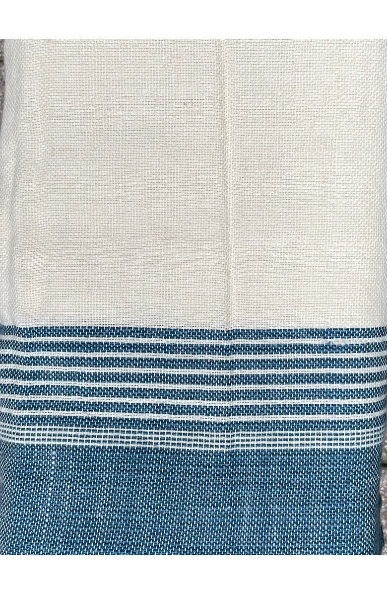 Alamwar Shell/Indigo Handwoven Bedspread, Alternate, color, Shell/Indigo