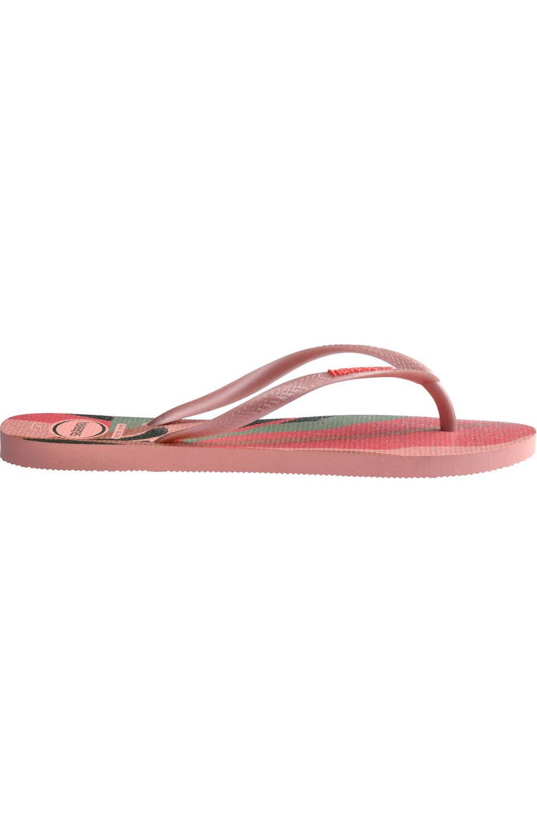 Havaianas Slim Palette Flip Flop, Alternate, color, Blossom