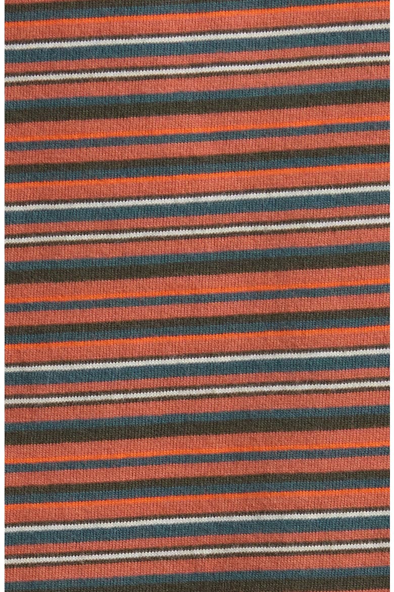 Cameron Stripe Cotton T-Shirt, Alternate, color, OBSIDIAN FERN-LIGHT BRONZE