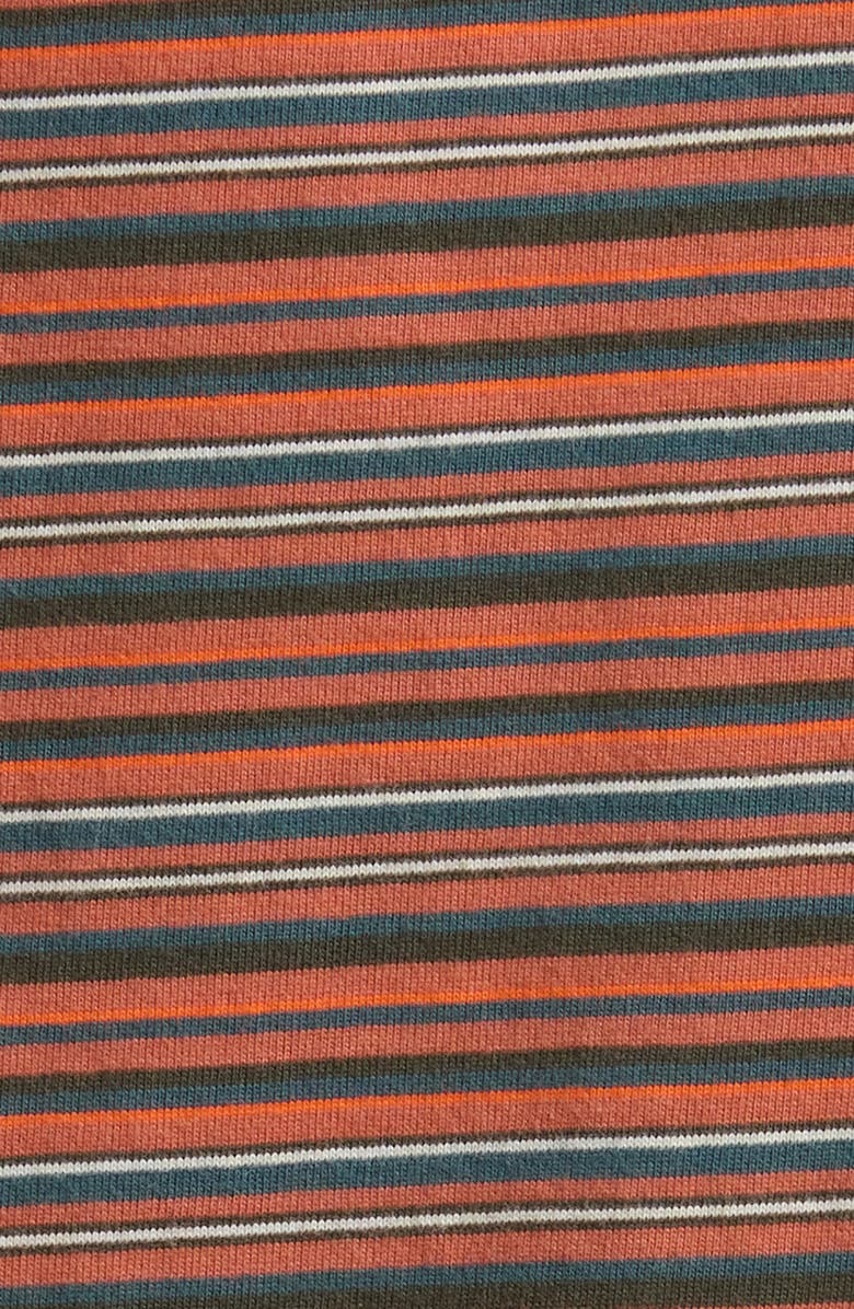 Vans Cameron Stripe Cotton T-Shirt, Alternate, color, Obsidian Fern-Light Bronze