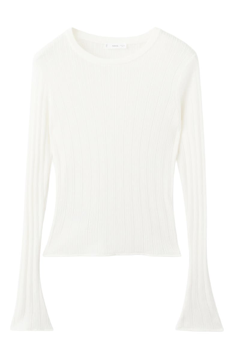MANGO TEEN Semisheer Rib Sweater, Alternate, color,