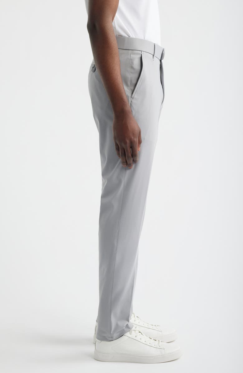 Scott Barber Sono Flat Front Stretch Chinos, Alternate, color, Silver