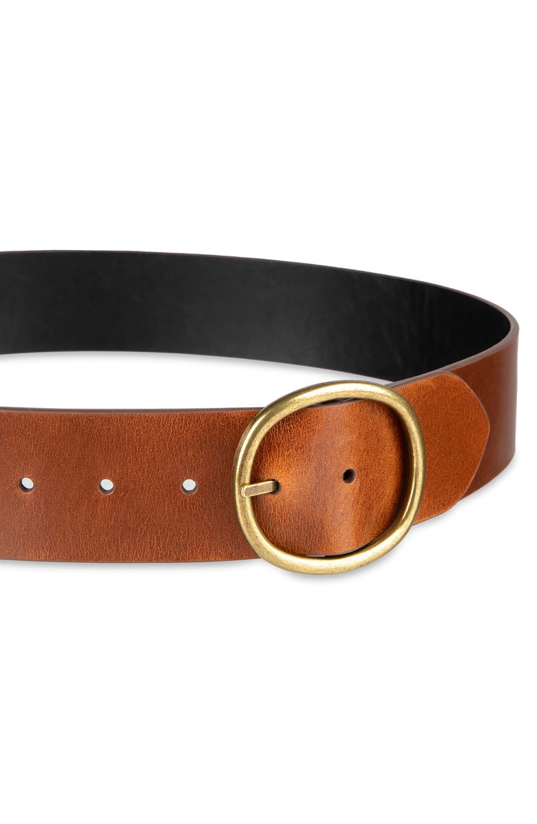 Cole Haan Reversible Centerbar Leather Belt, Alternate, color, Tan/ Black
