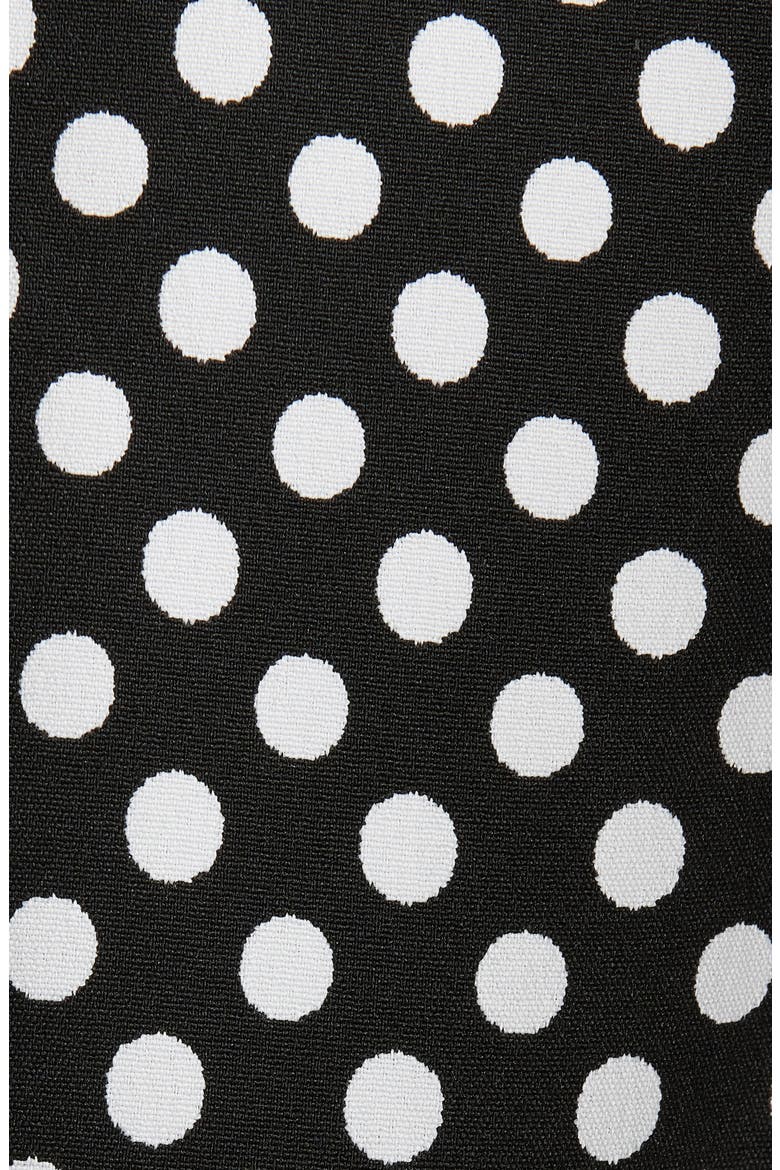 Dot Three Button Jacket, Alternate, color, BLACK/ LILY WHITE