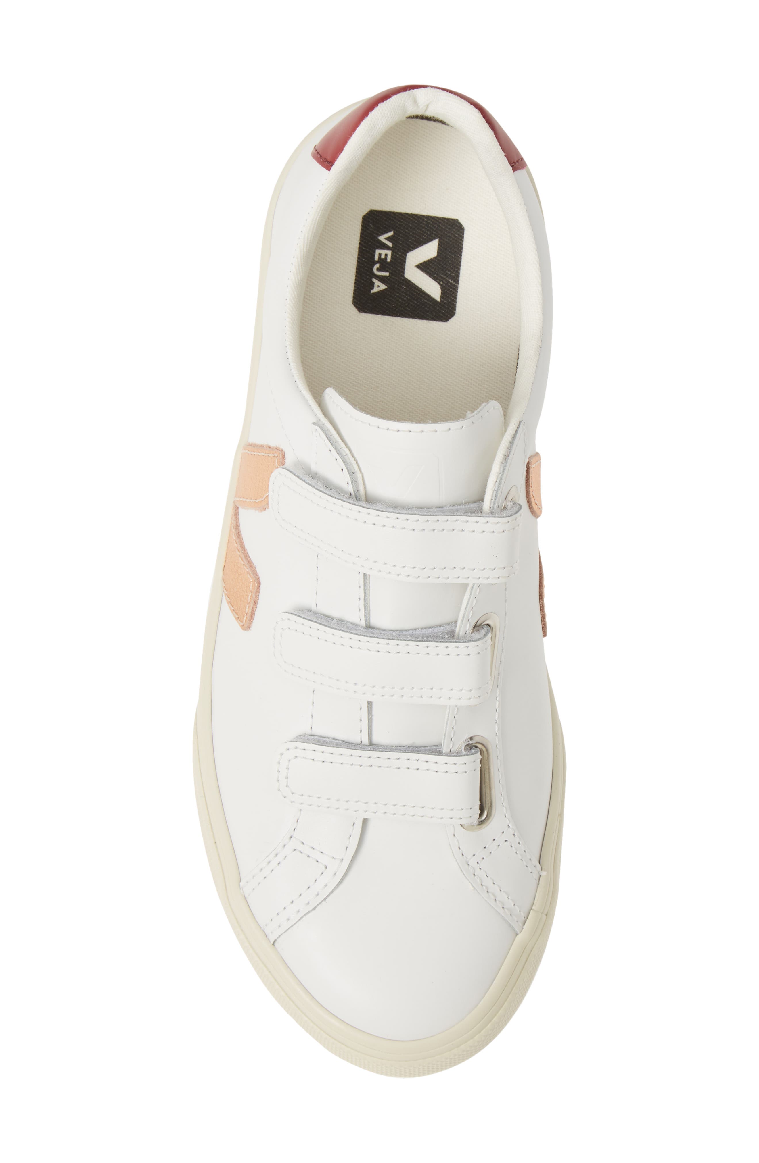 Esplar 3-Lock Sneaker, Alternate, color, EXTRA-WHITE/ VENUS/ MARSALA