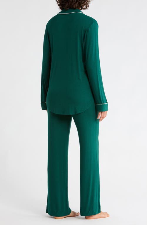 Nordstrom Rack Tranquility Long Sleeve Shirt & Pants Pajamas In Green