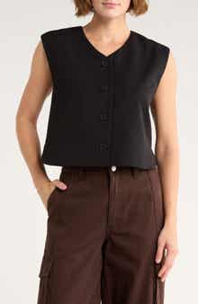 Steve Madden Boxy Cropped Vest