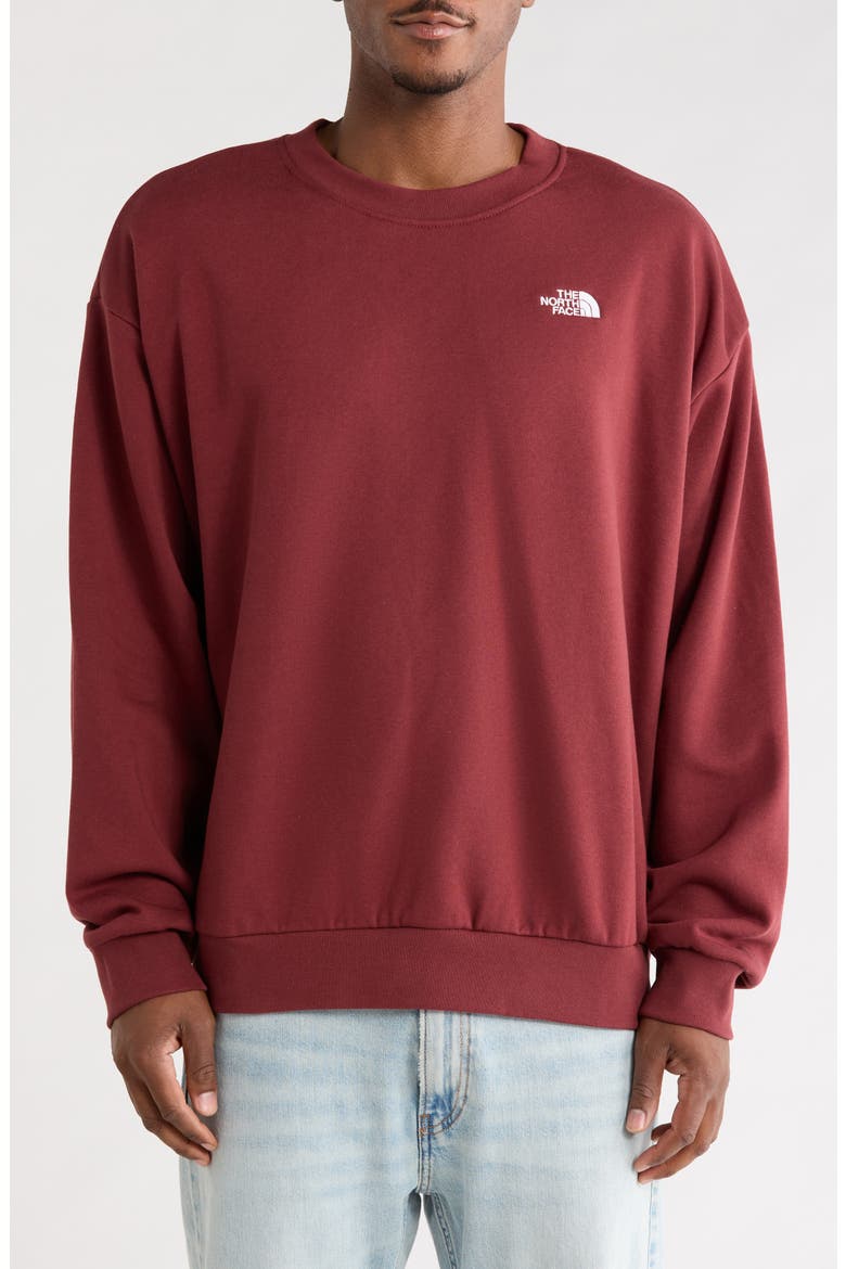 Evolution Simple Dome Oversize Sweatshirt, Main, color, SUMAC