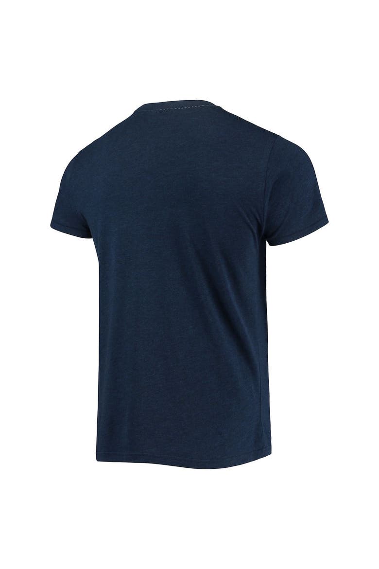 Men's Homage Navy Minnesota Twins Hand-Drawn Logo Tri-Blend T-Shirt, Alternate, color, Navy