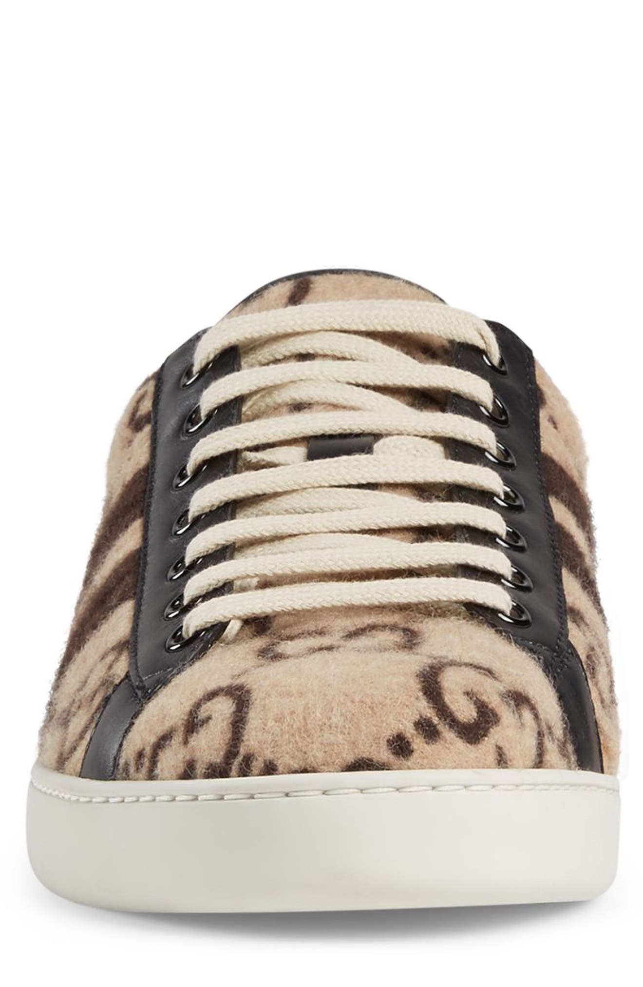 Gucci New Ace GG Logo Sneaker, Alternate, color, 