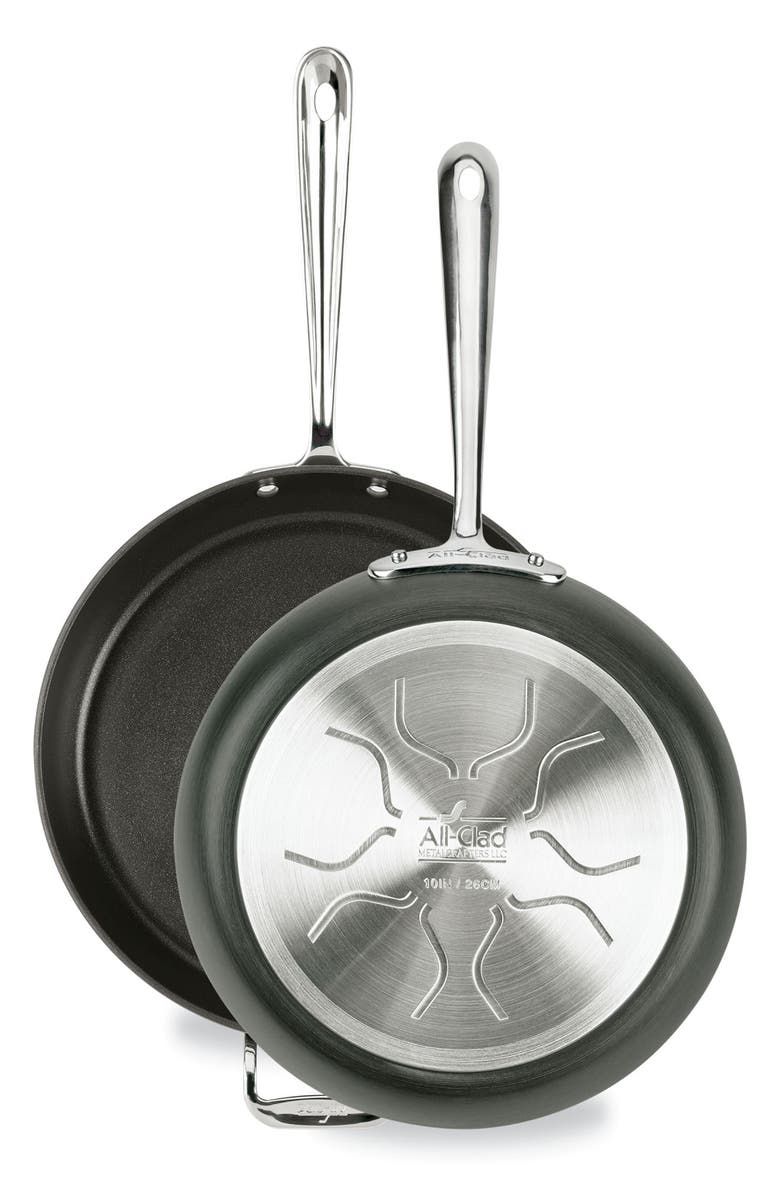 All-Clad 10-Inch & 12-Inch Hard Anodized Aluminum Nonstick Fry Pan Set, Alternate, color, 