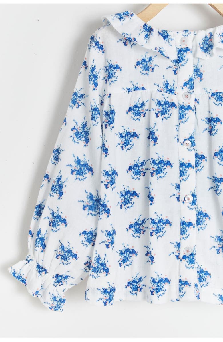 Babycottons Plumas Musi Long Sleeve Blouse for Infant, Alternate, color, Full Print