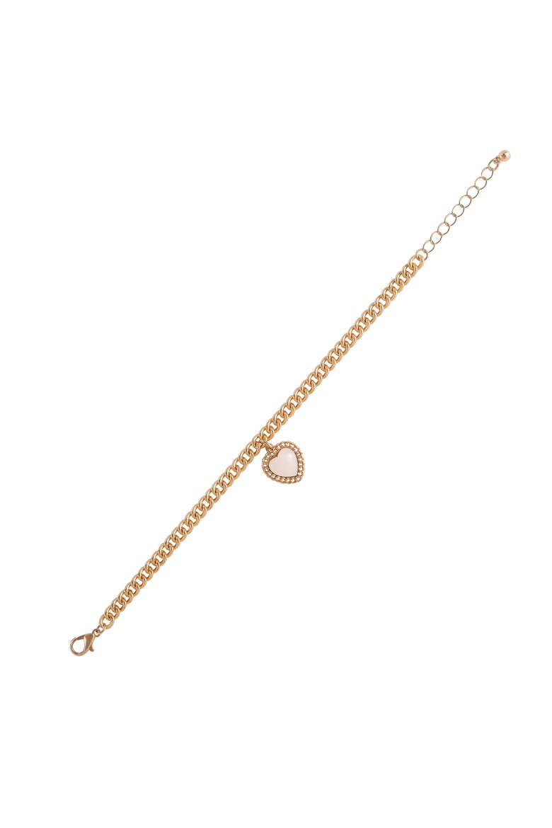3-Piece Charm Bracelet, Alternate, color, Pink/Gold