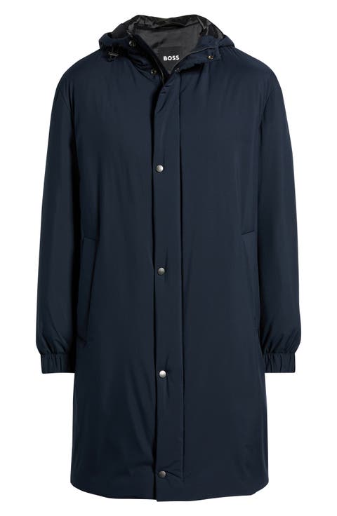 Jared Padded Water Repellent Longline Hooded Jacket