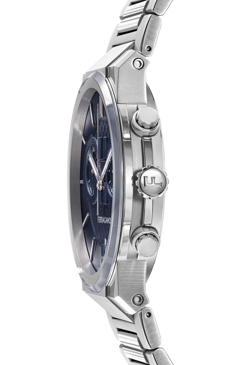 Sapphire Chronograph Bracelet Watch, 41mm, Alternate, color, STAINLESS STEEL