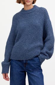 Madewell Wool & Alpaca Blend Bouclé Oversize Sweater