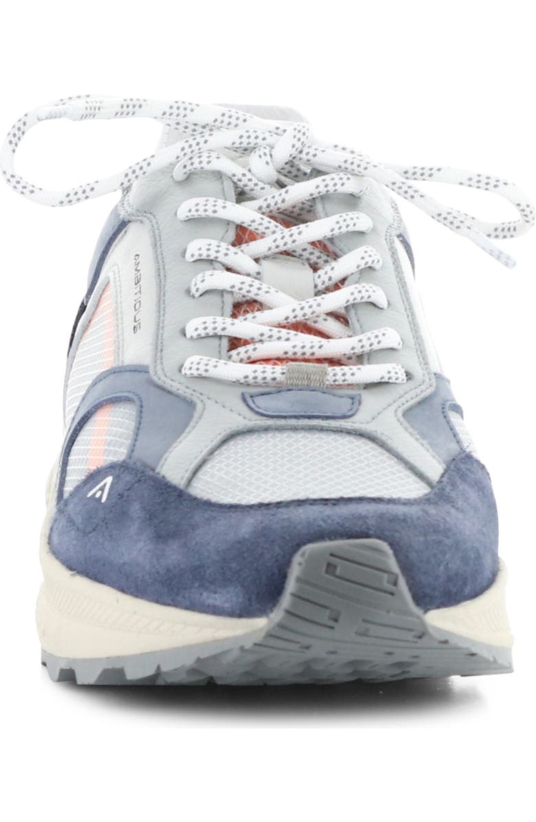 Ambitious 13320 Colorblock Sneaker, Alternate, color, Blue/ Grey Suede/ Textile