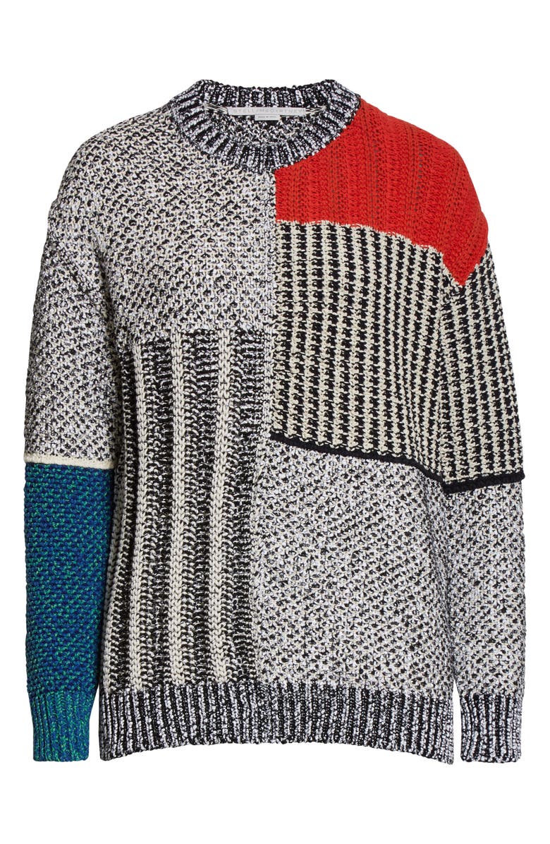 Stella McCartney Mixed Texture Sweater, Alternate, color, 