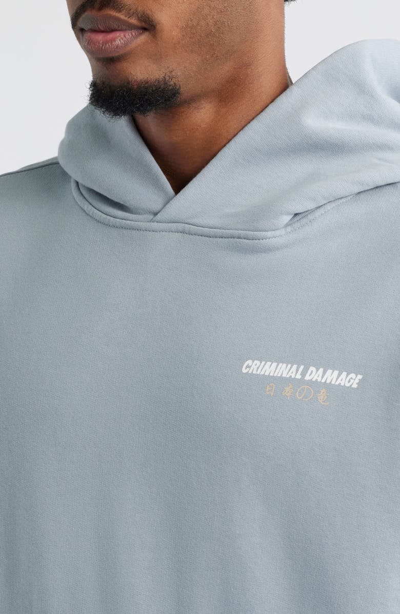 CRIMINAL DAMAGE Mythology Graphic Hoodie, Alternate, color, Blue