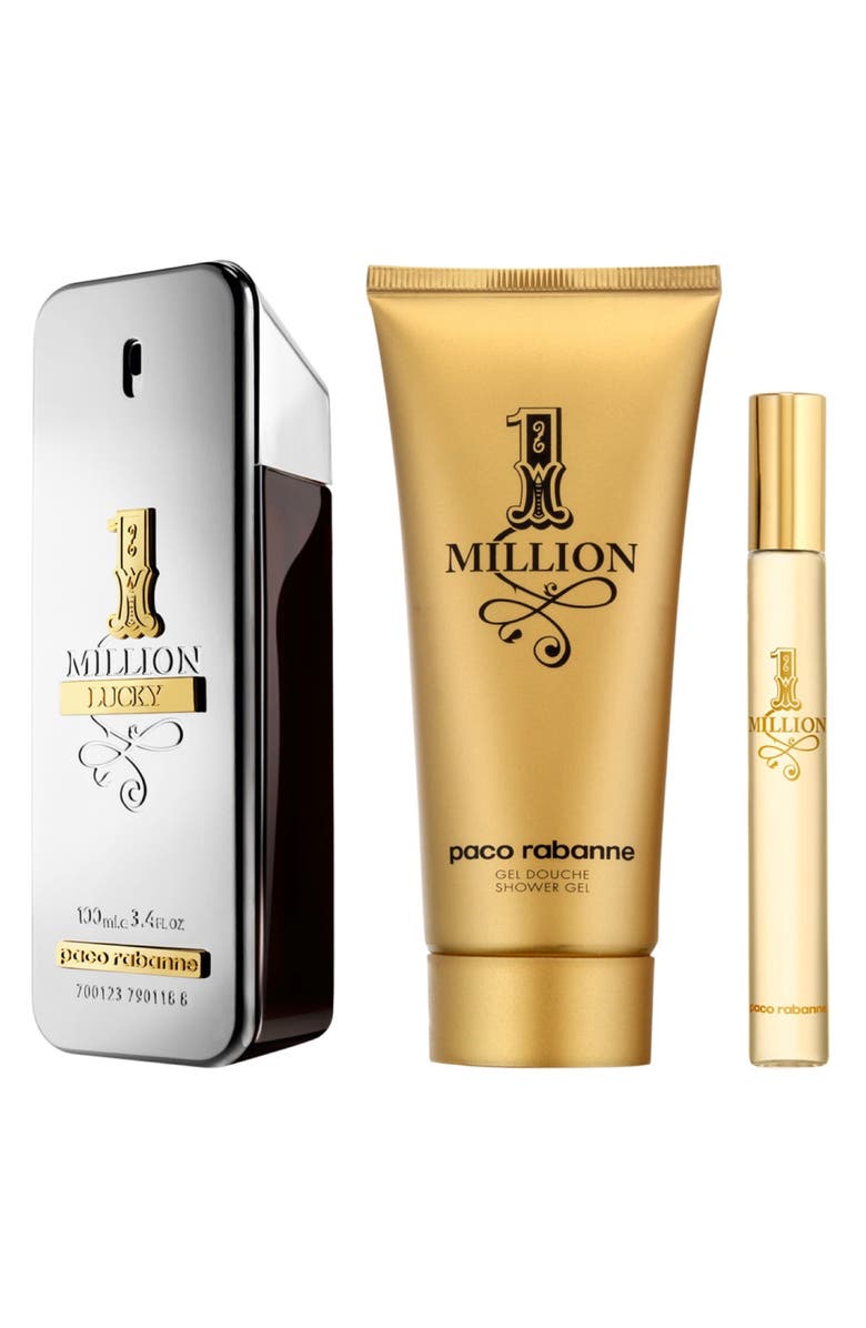 Rabanne 1 Million Lucky Eau de Toilette Set (Limited Edition) USD $156 Value, Main, color, 