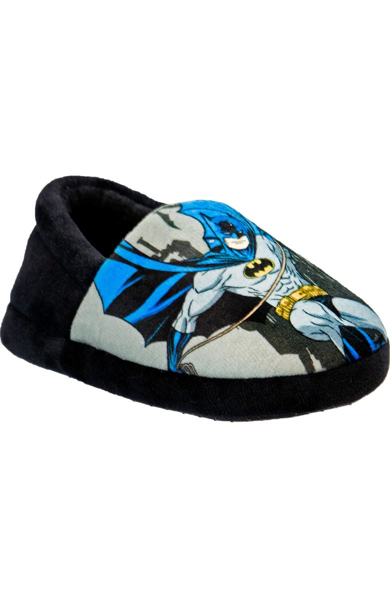 JOSMO Kids' Batman Slippers, Main, color, Black/Blue