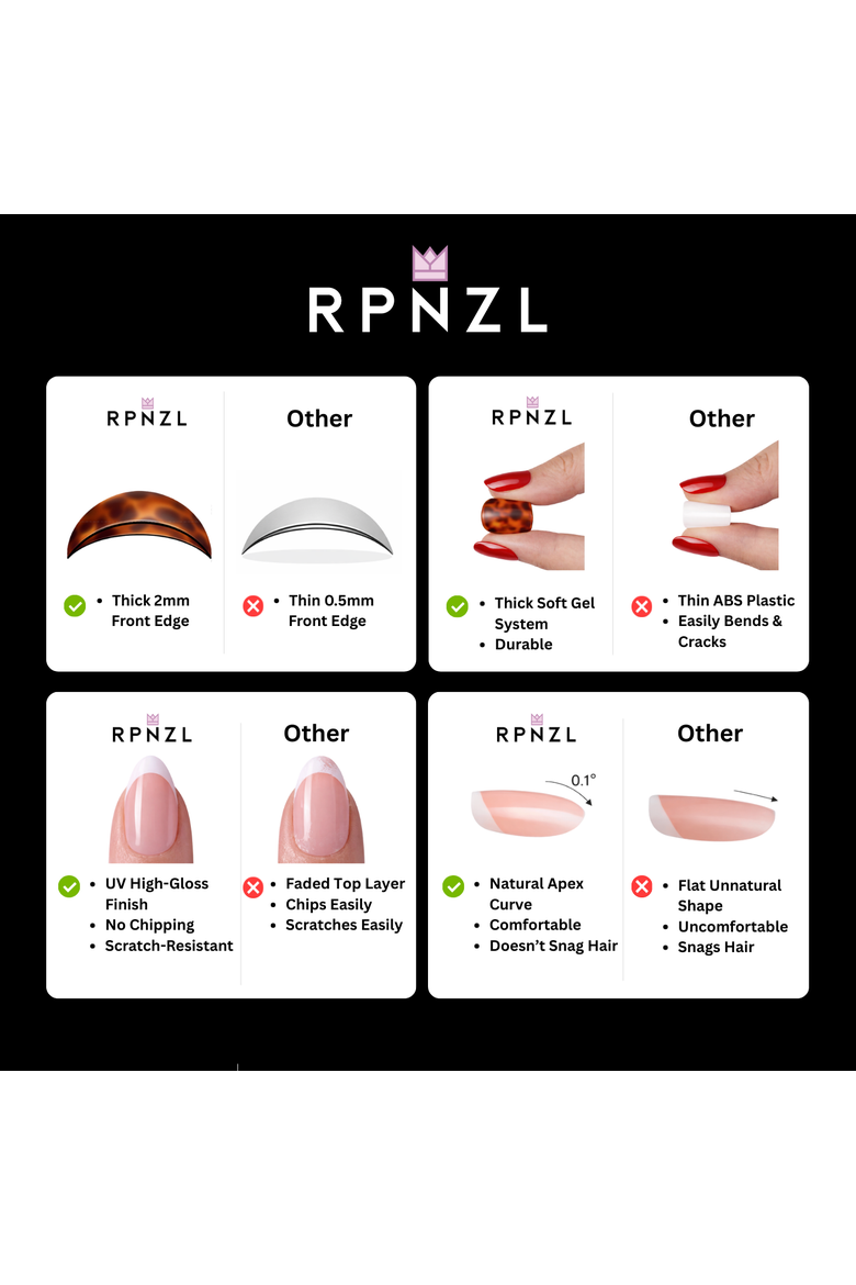 Press On Nail Kit, Alternate, color, Ivory