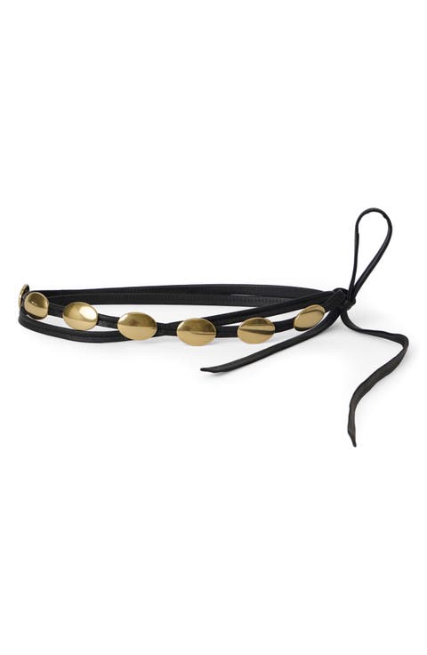 Myra Leather Wrap Belt