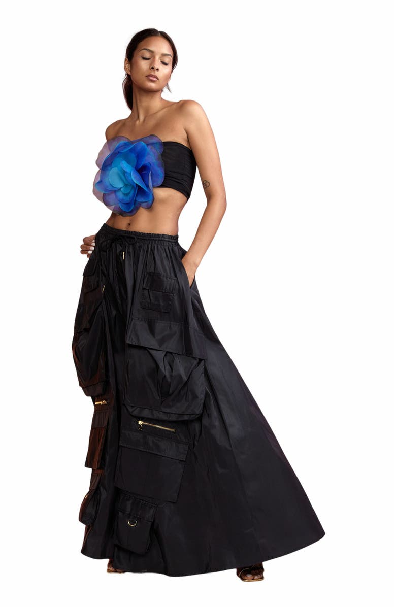 Cynthia Rowley Taffeta Cargo Skirt, Main, color,