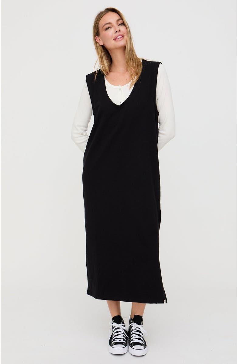 Turtledove London Organic Cotton Quinn Dress, Alternate, color, Black