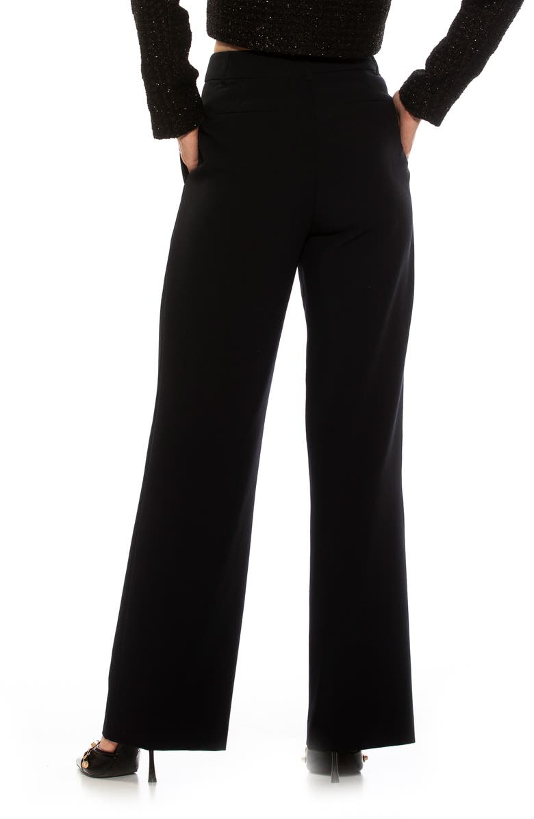 Alexia Admor Ellie Pleated Wide Leg Pants, Alternate, color, Black