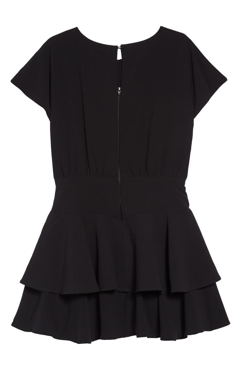 Habitual Girl Habitual Gracie Crepe Flounce Dress, Alternate, color, 