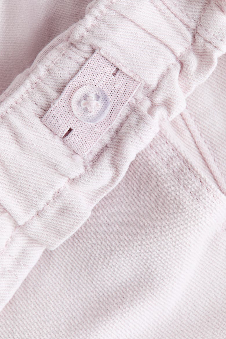 Wide Leg Paper Bag Jeans, Alternate, color, Light pink
