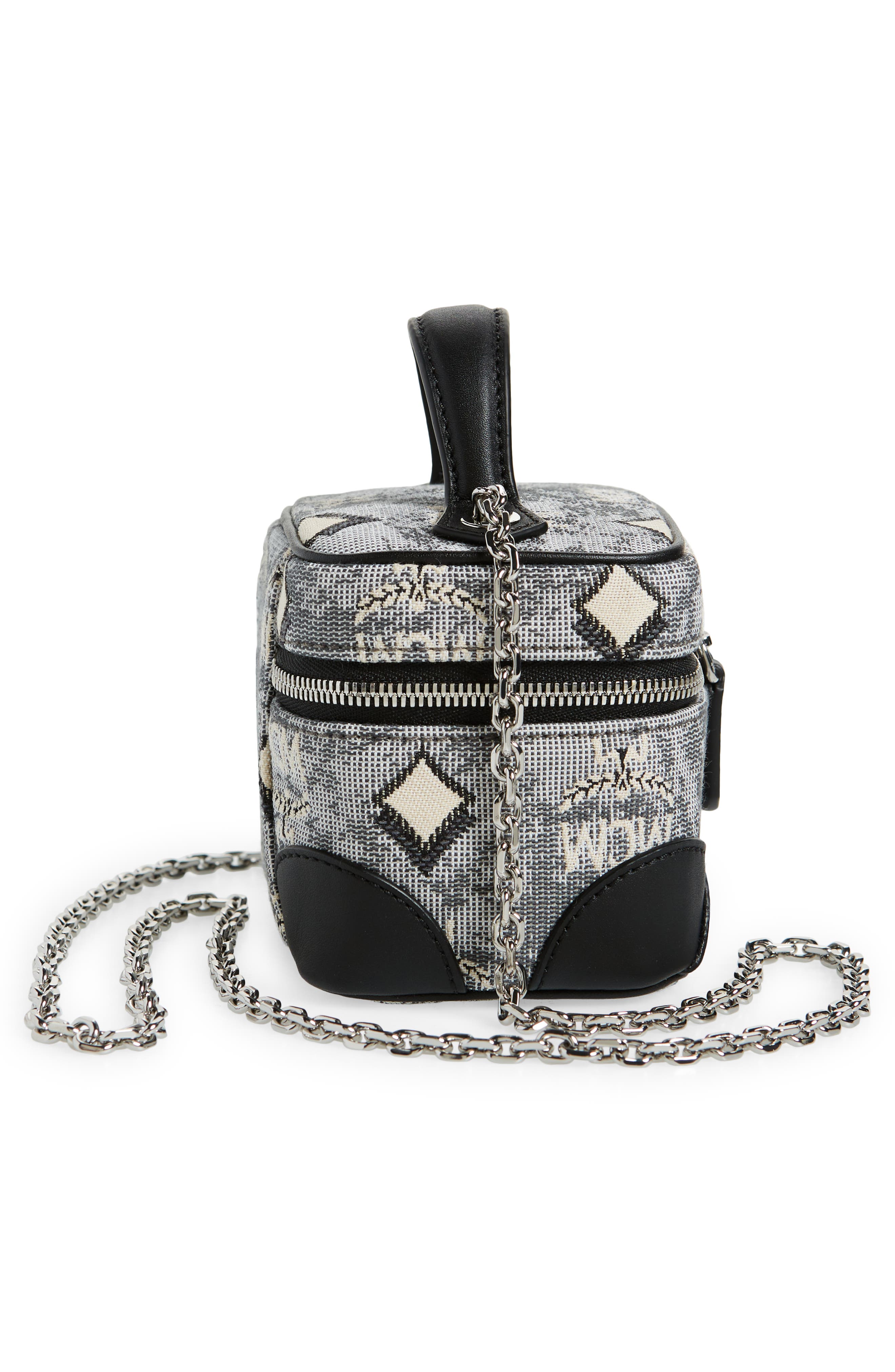 MCM Vintage Jacquard Crossbody, Alternate, color, 