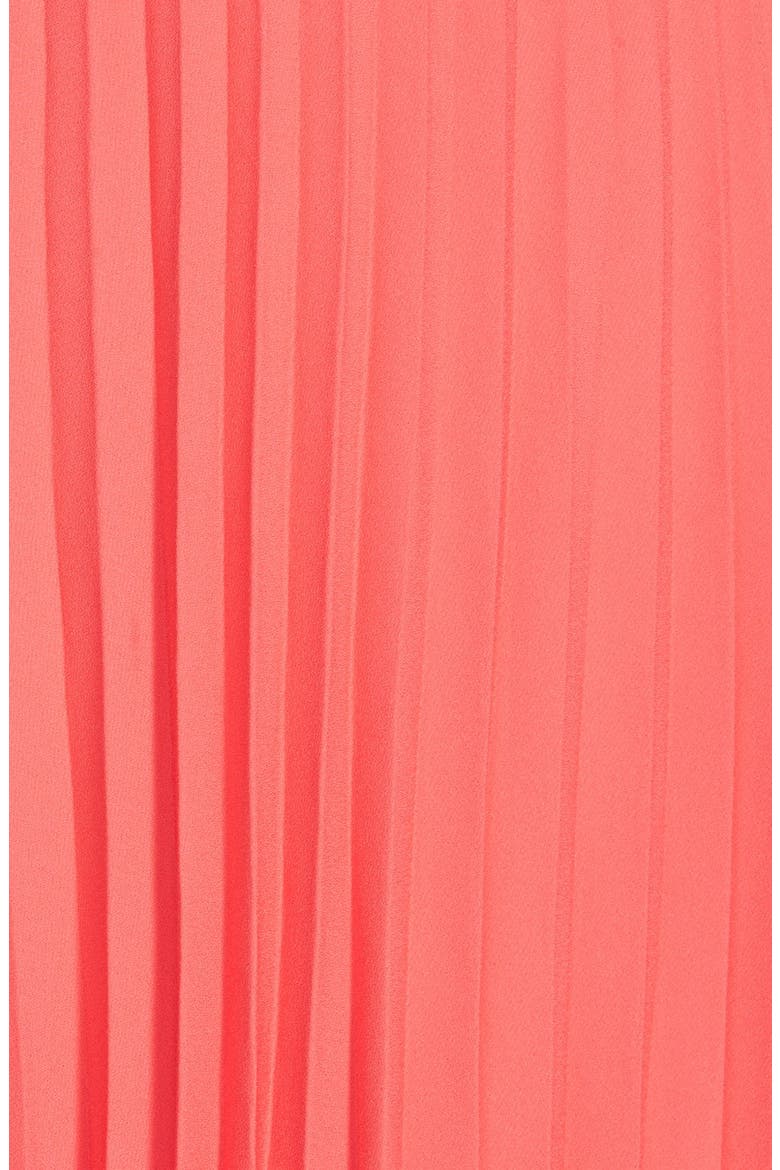 'Santa Ana' Pleated Skirt, Alternate, color, POPPY