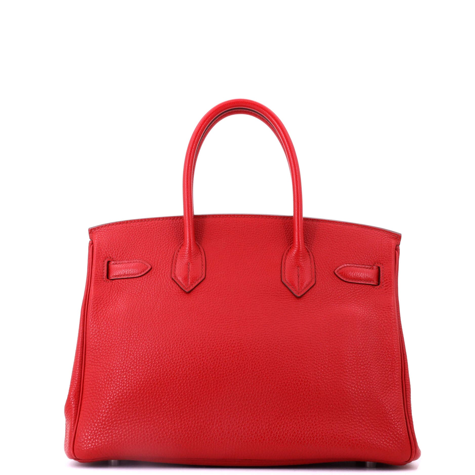 Pre-Owned Hermes Birkin Handbag Red Togo with Palladium Hardware 30, Alternate, color, Rouge Garance
