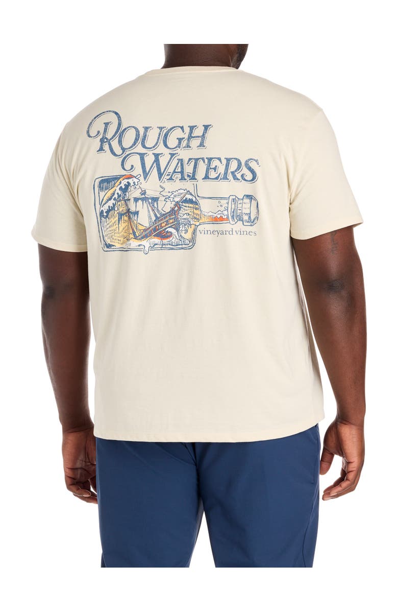 vineyard vines Big & Tall Rough Waters Graphic Tee, Main, color, Stone