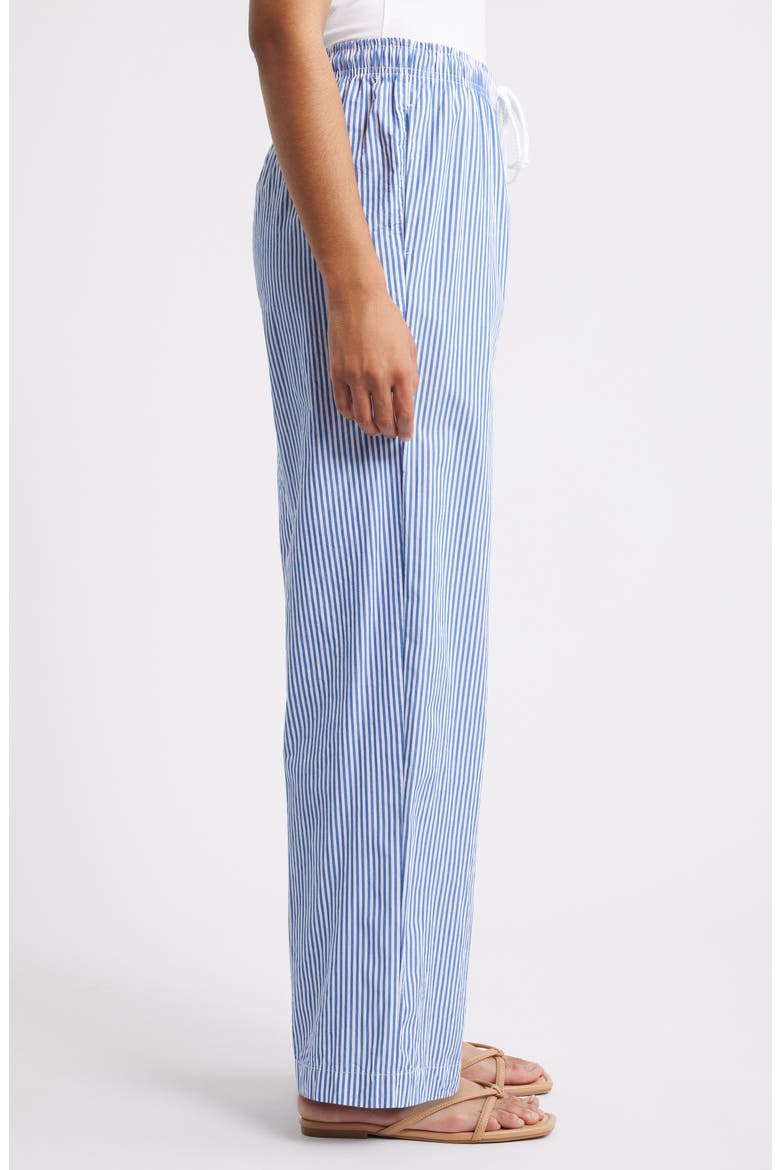 Reed Stripe Cotton Pants, Alternate, color, MAYA BLUE
