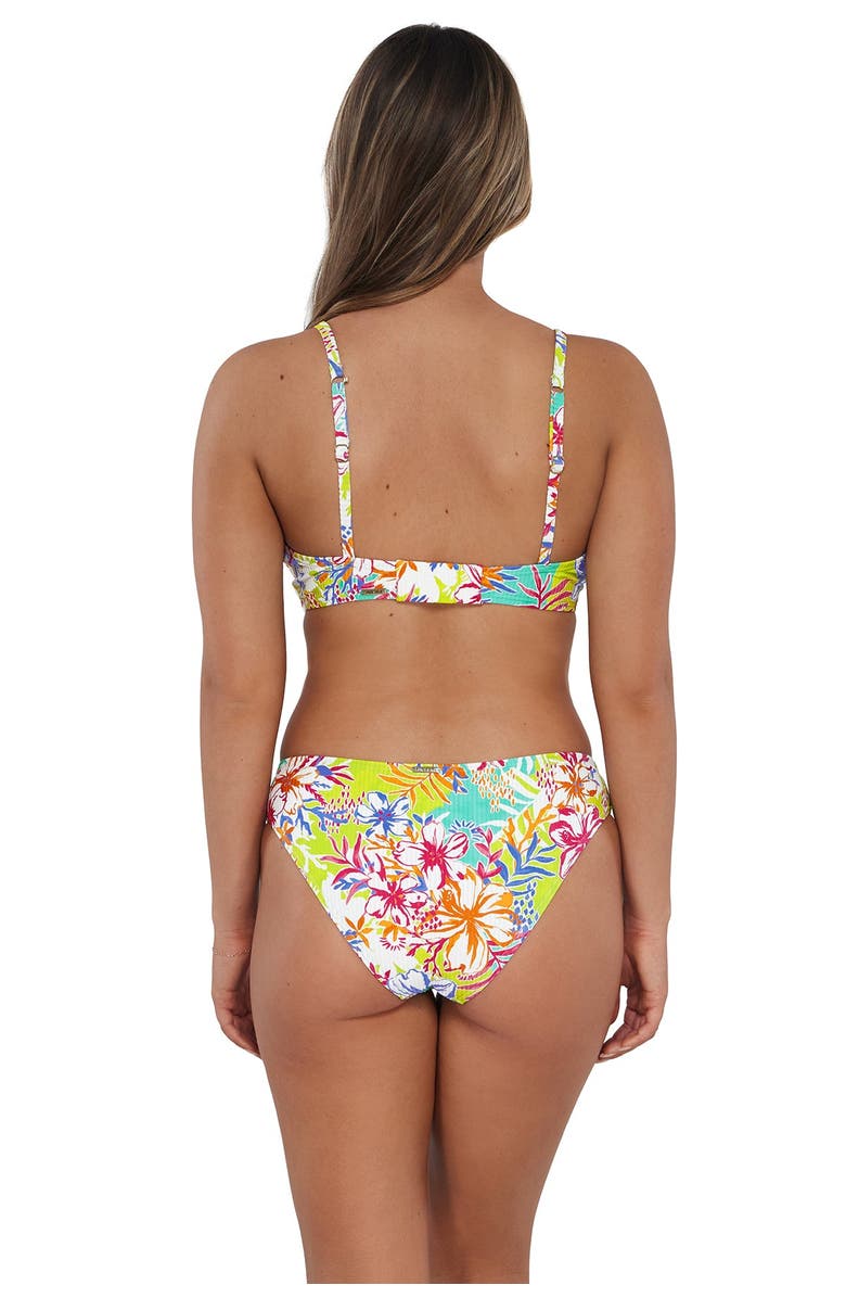 Sunsets Kauai Keyhole Bikini Swimsuit Top - DD Cup, Alternate, color, Botanical Bliss Sandbar Rib