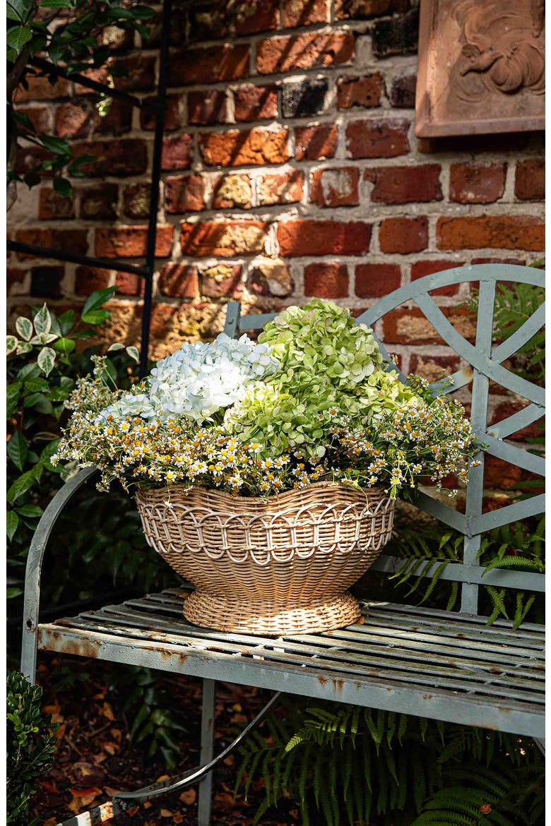 Provence Rattan Bowl, Alternate, color, WHITEWASH